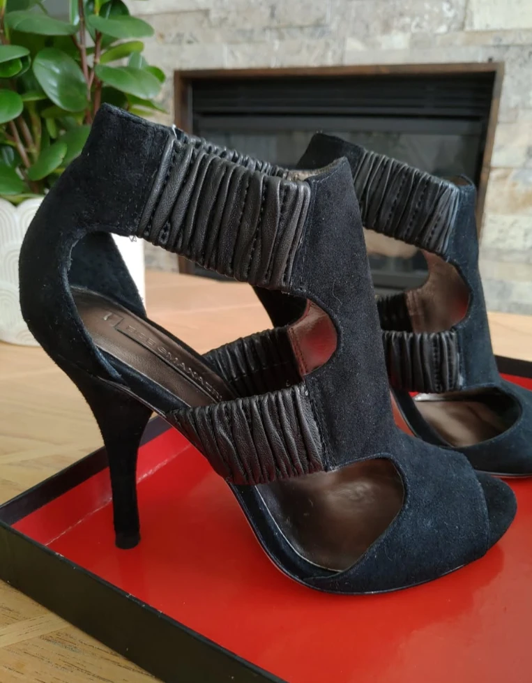 BCBG MaxAzria Suede High Heel Sandals - photo 2