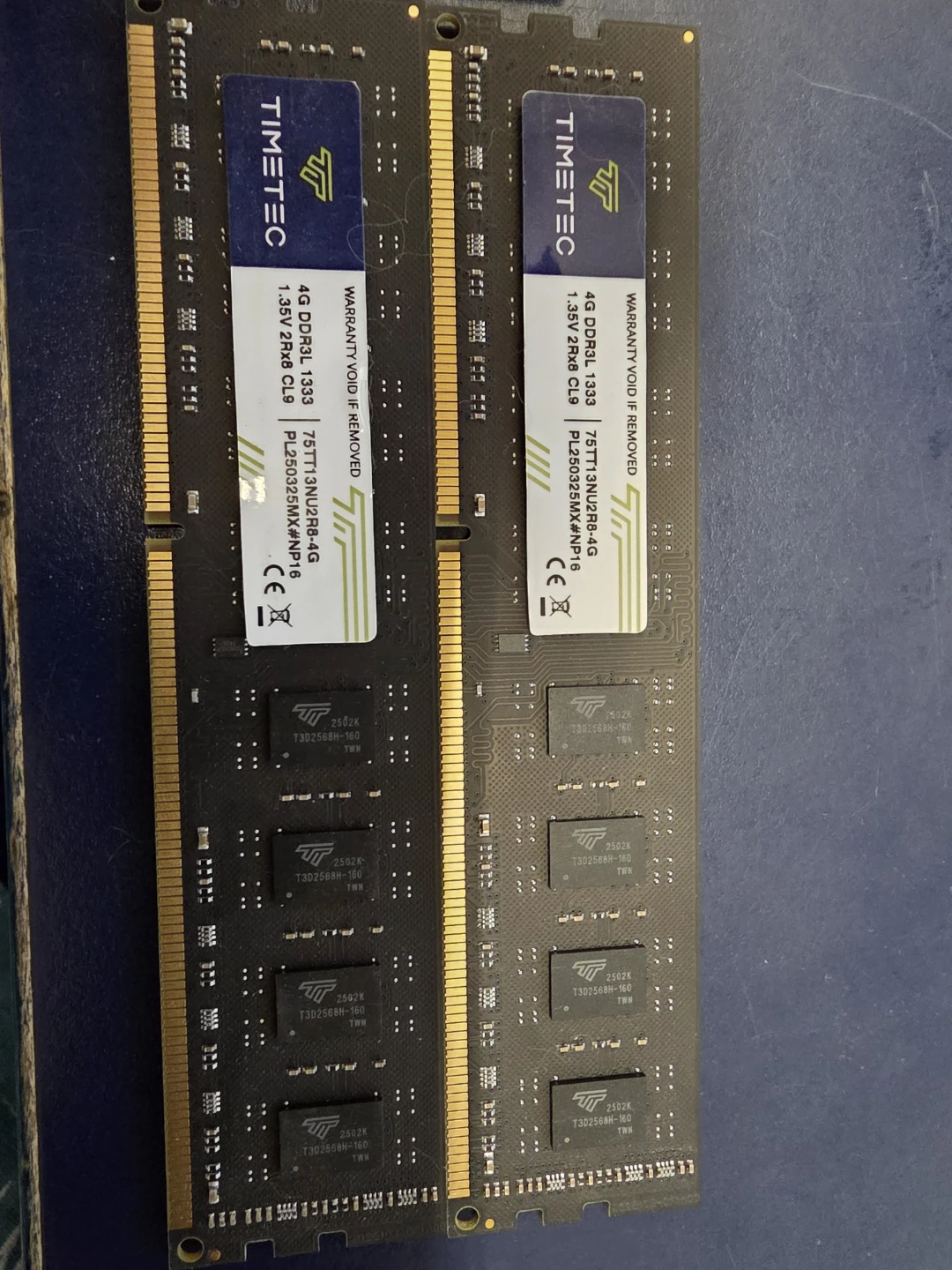 Timetec 4GB DDR3L 1333MHz RAM Modules (2x)