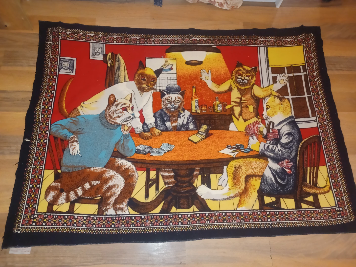 Atlantic General Cat Poker Tapestry