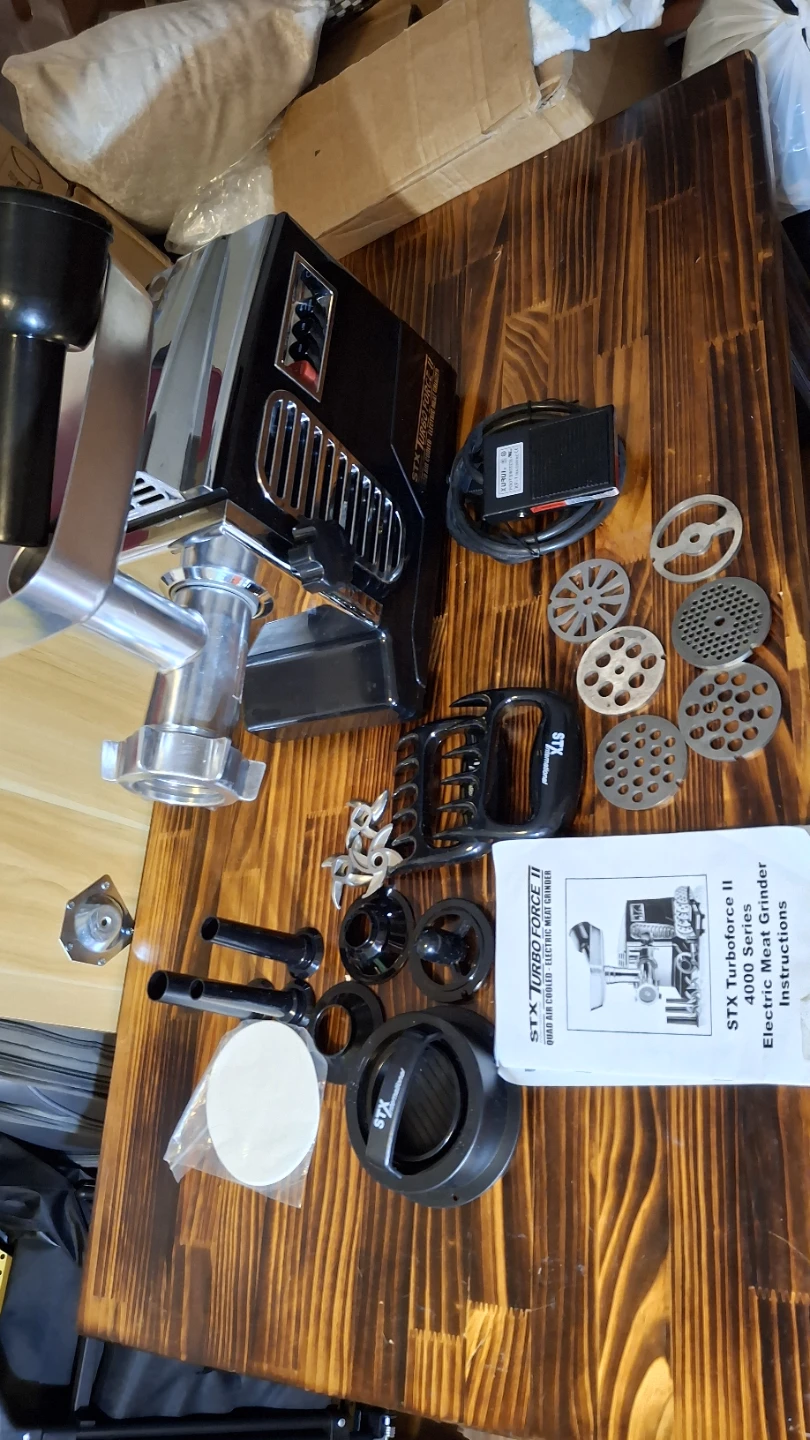 STX TurboForce II 4000 Series Electric Meat Grinder w foot pedal - photo 3