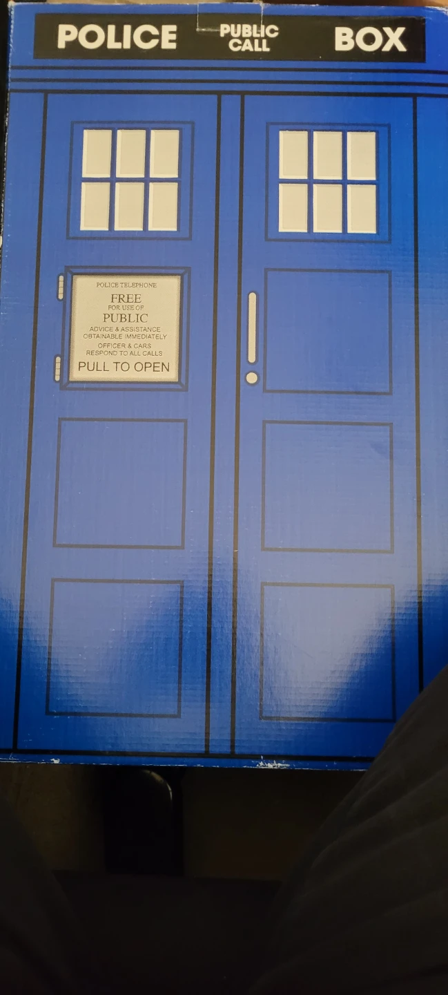 Doctor Who Tardis Police Box Cardboard Box