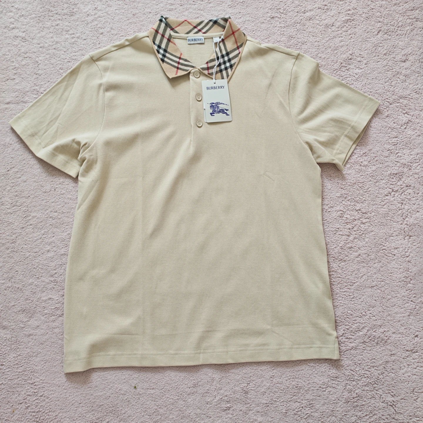 Burberry Beige Polo Shirt - photo 4