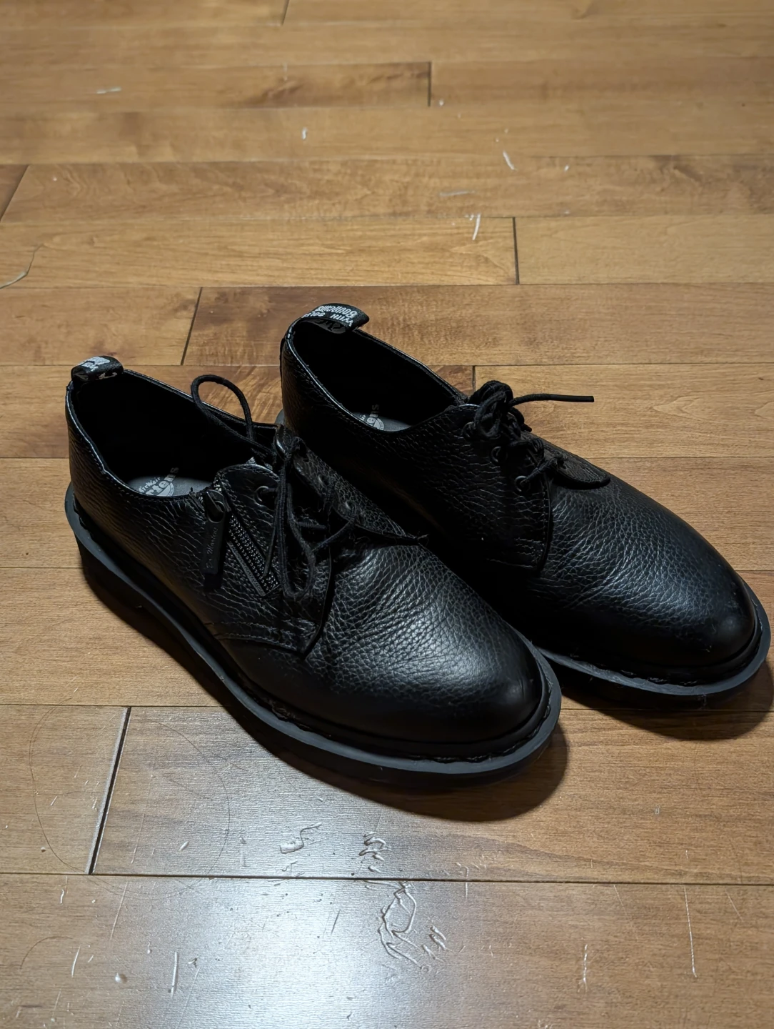 Dr. Martens 1461 w/ Zipper Black Leather Shoes