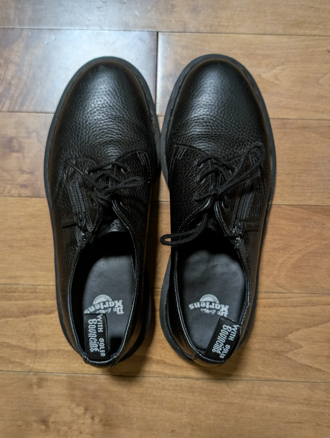 Dr. Martens 1461 w/ Zipper Black Leather Shoes - photo 2