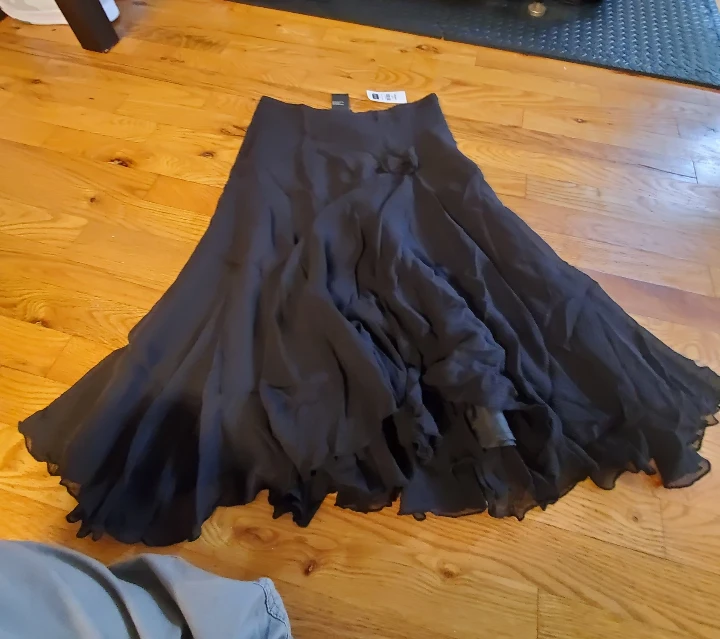 Jacob Black Silk Blend Maxi Skirt - photo 2