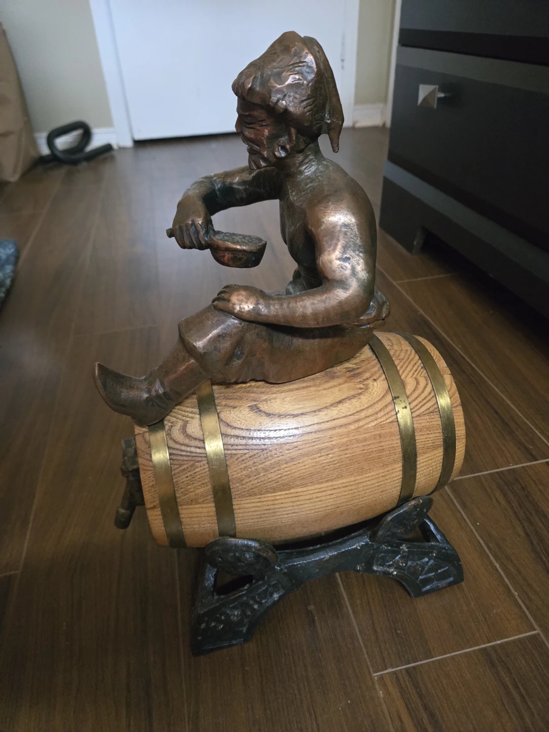 Vintage Barrel Man Figurine with Tap - photo 2