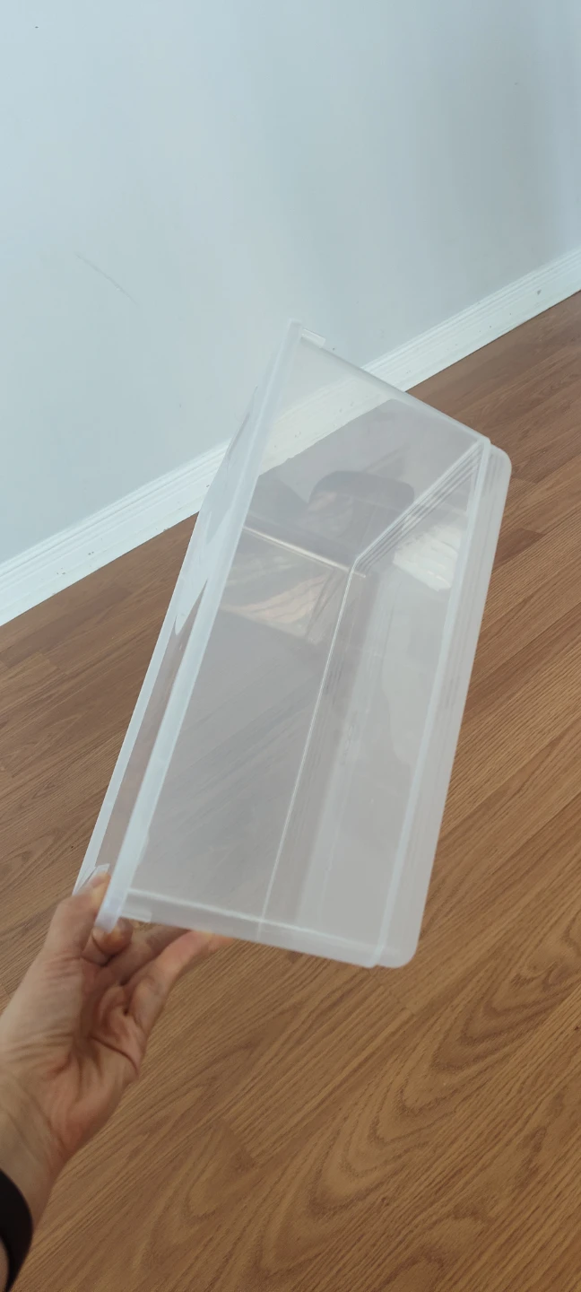 Clear Plastic Storage Bin with Lid - photo 3