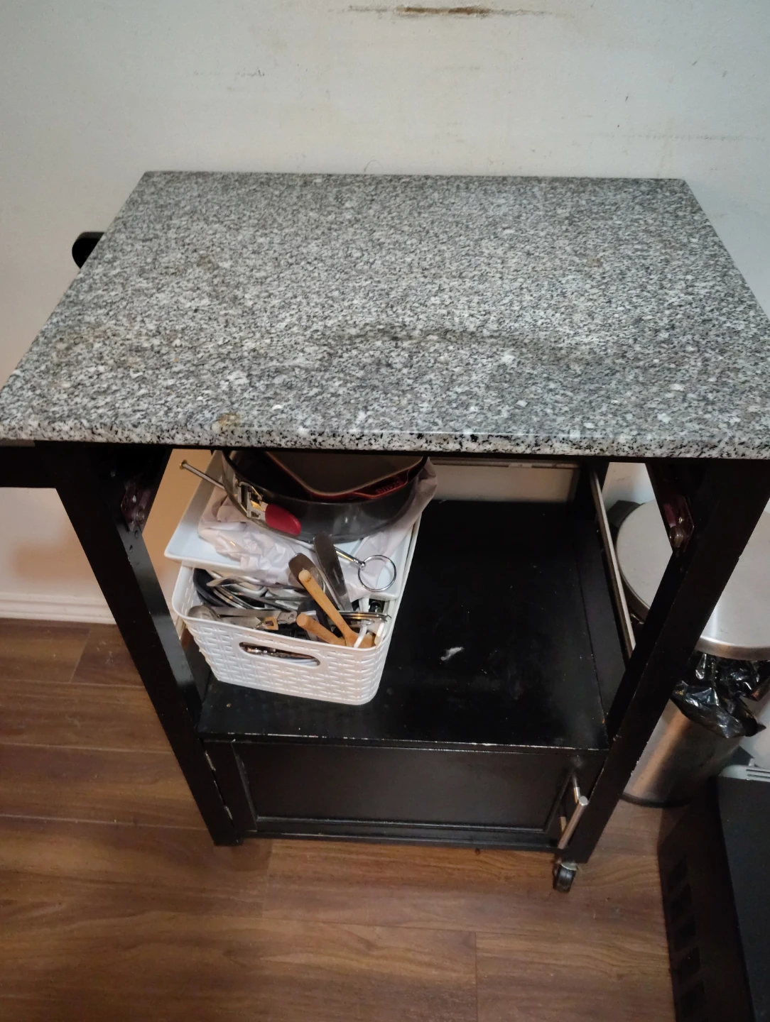 Kitchen Cart with Granite Top
