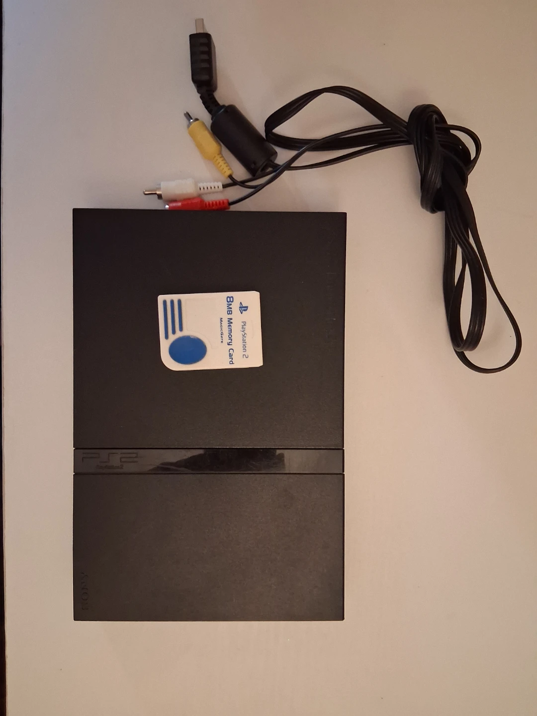 PlayStation 2 Console with Memory Card and Cables - photo 2