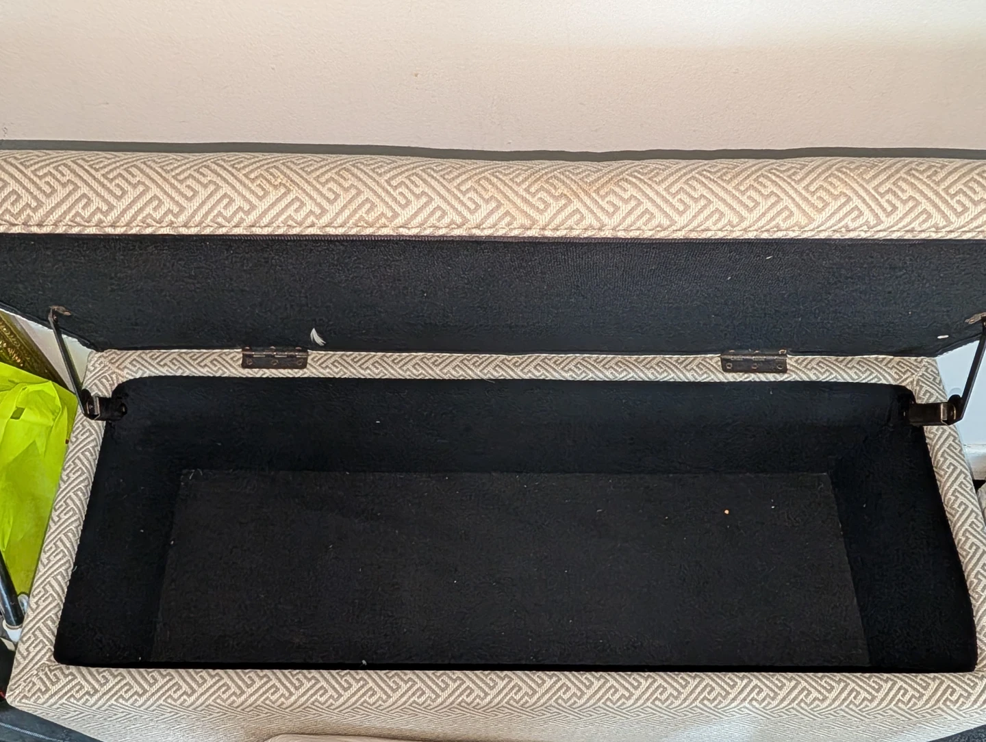 Modern upholstered storage ottoman - photo 3