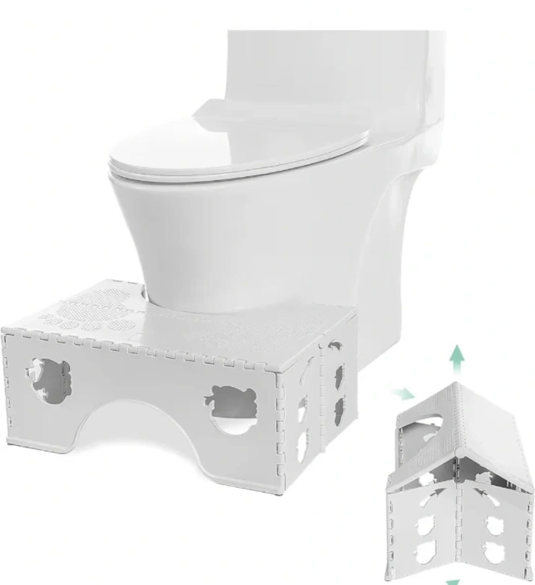 Foldable Toilet Stool, Healthy Bathroom Posture Poop Stool
