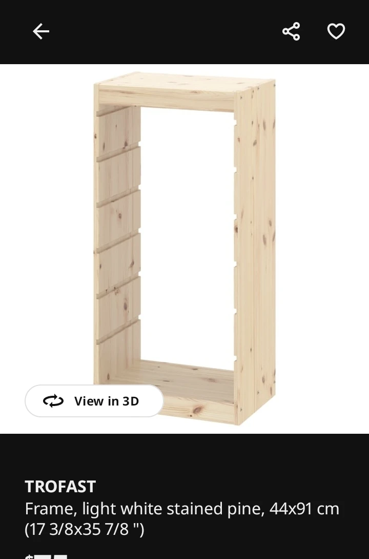 Ikea trofast storage frame  and 3 basckets - photo 2