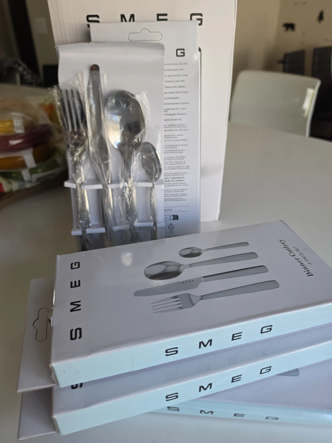 SMEG Cutlery Set with Caddy - Stainless Steel - photo 3