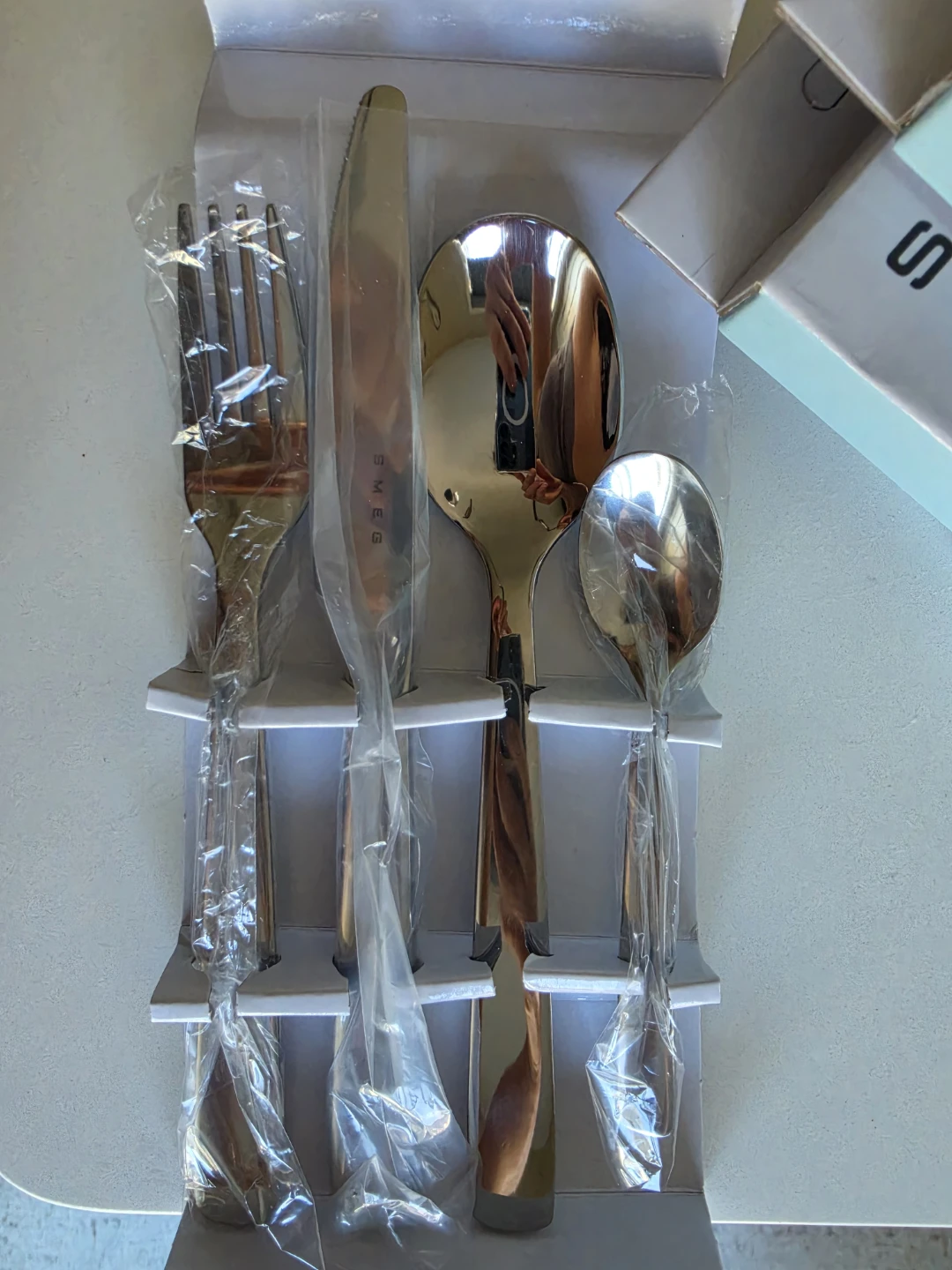SMEG Cutlery Set with Caddy - Stainless Steel - photo 5