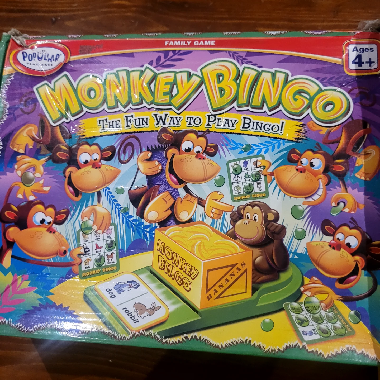 Popular Playthings Monkey Bingo Family Game Ages 4+