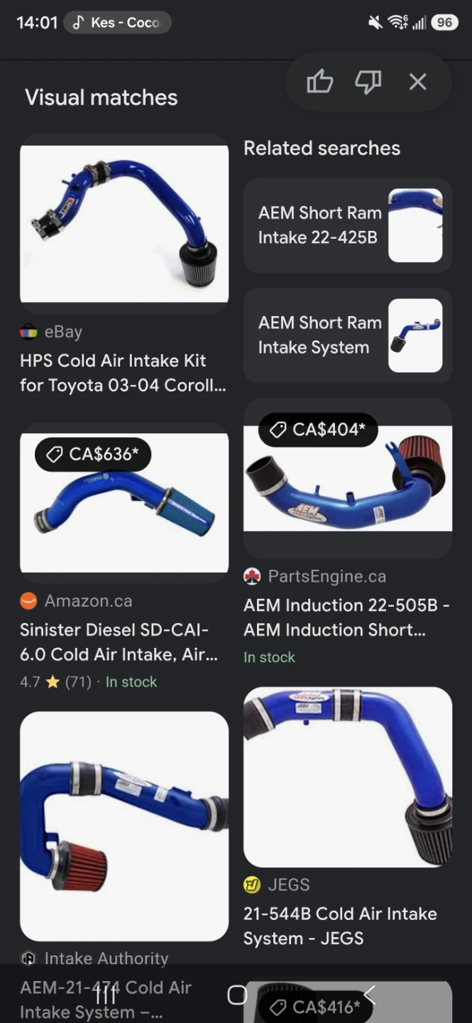 AEM Blue Cold Air Intake System - photo 2