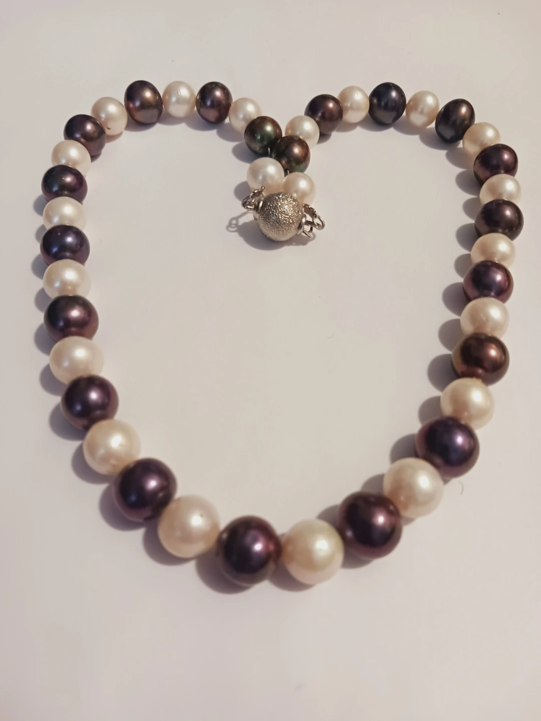 18K Gold Plated Clasp Genuine Freshwater Pearl Necklace - photo 2