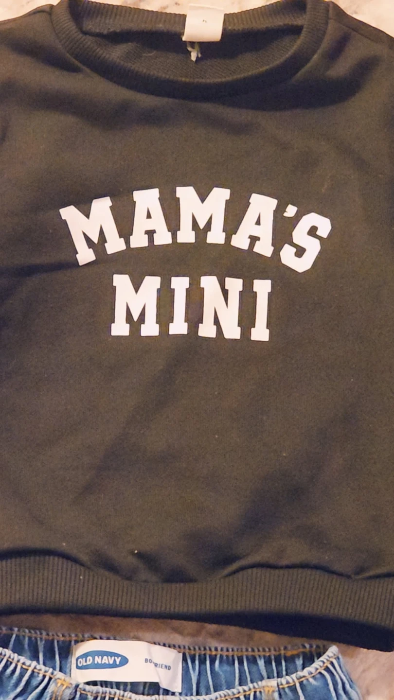 Mama's Mini Sweatshirt and Jeans Set - photo 2