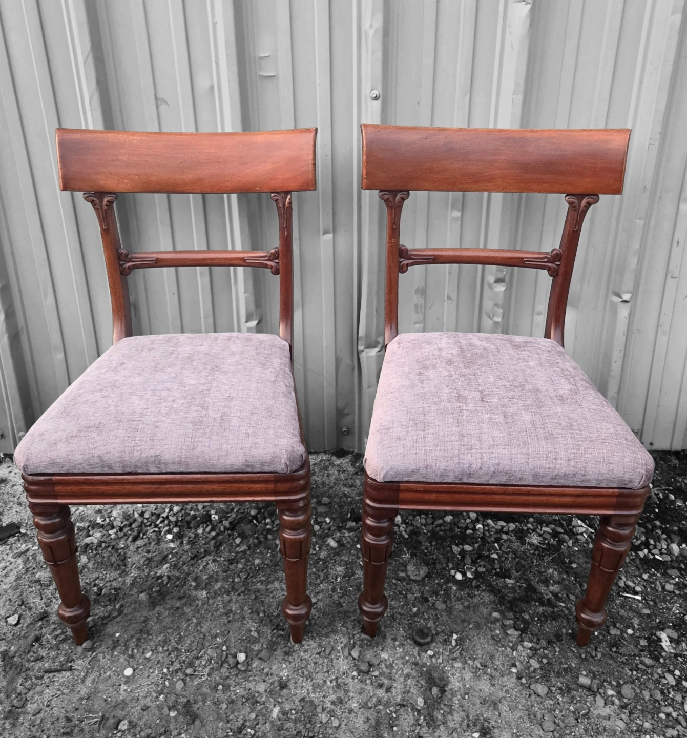 Two Sets of Vintage Dining Chairs - photo 5