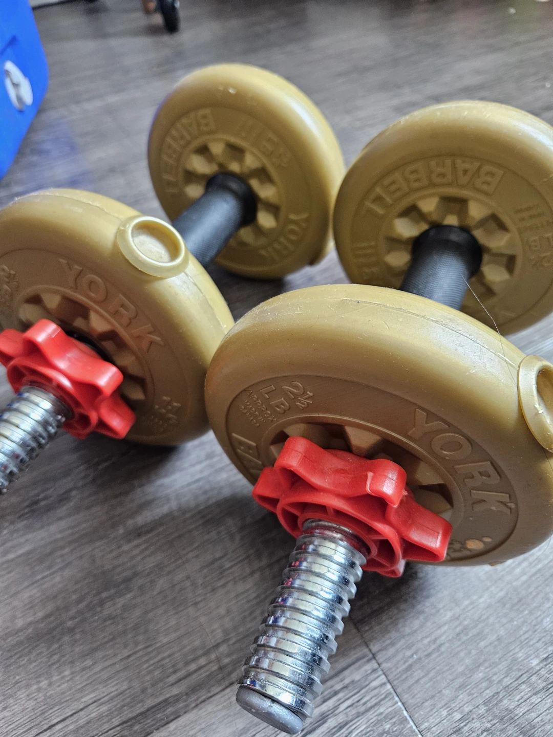 York 2 1/2  lb Dumbbells