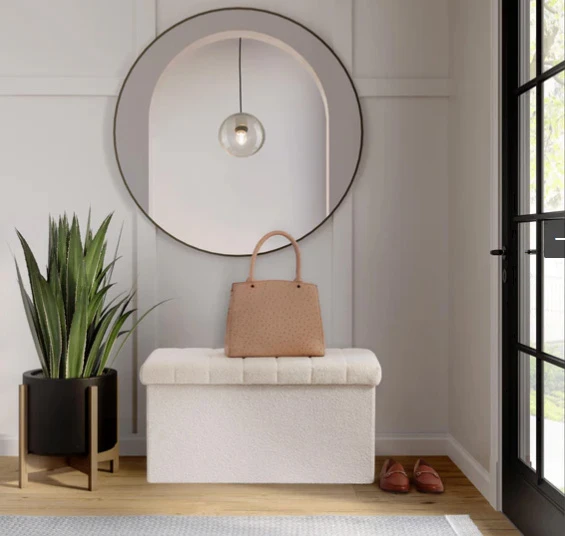 Used Channel Tufted Storage Trunk - photo 4