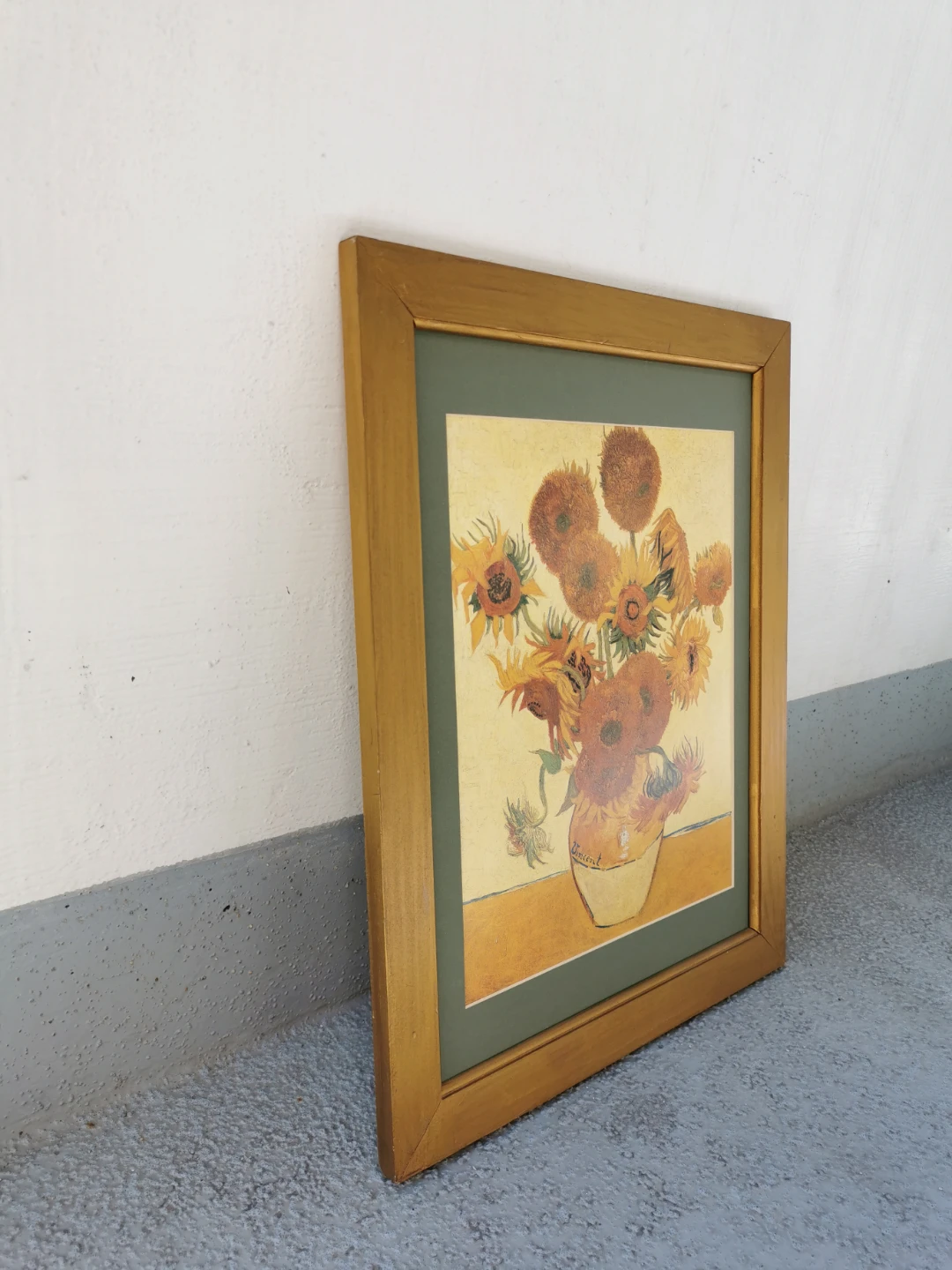 Framed Vincent Van Gogh Sunflowers Art Print - photo 2