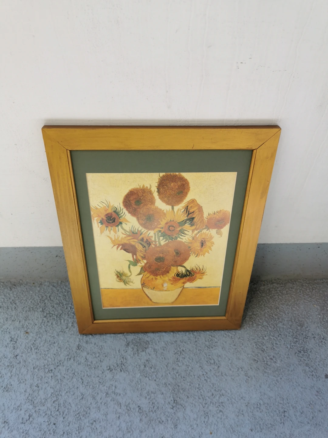 Framed Vincent Van Gogh Sunflowers Art Print - photo 3