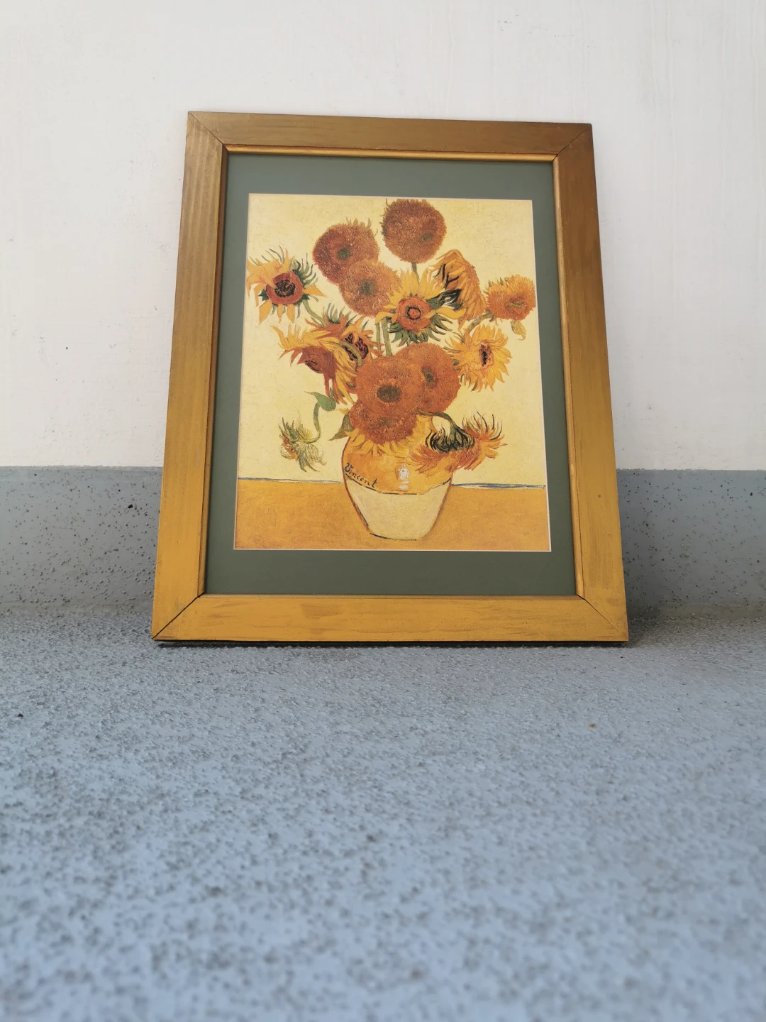 Framed Vincent Van Gogh Sunflowers Art Print - photo 5