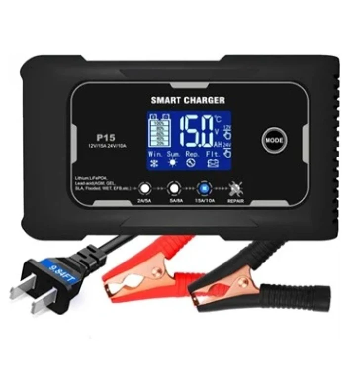 P15 Smart Battery Charger 12V/15A 24V/10A