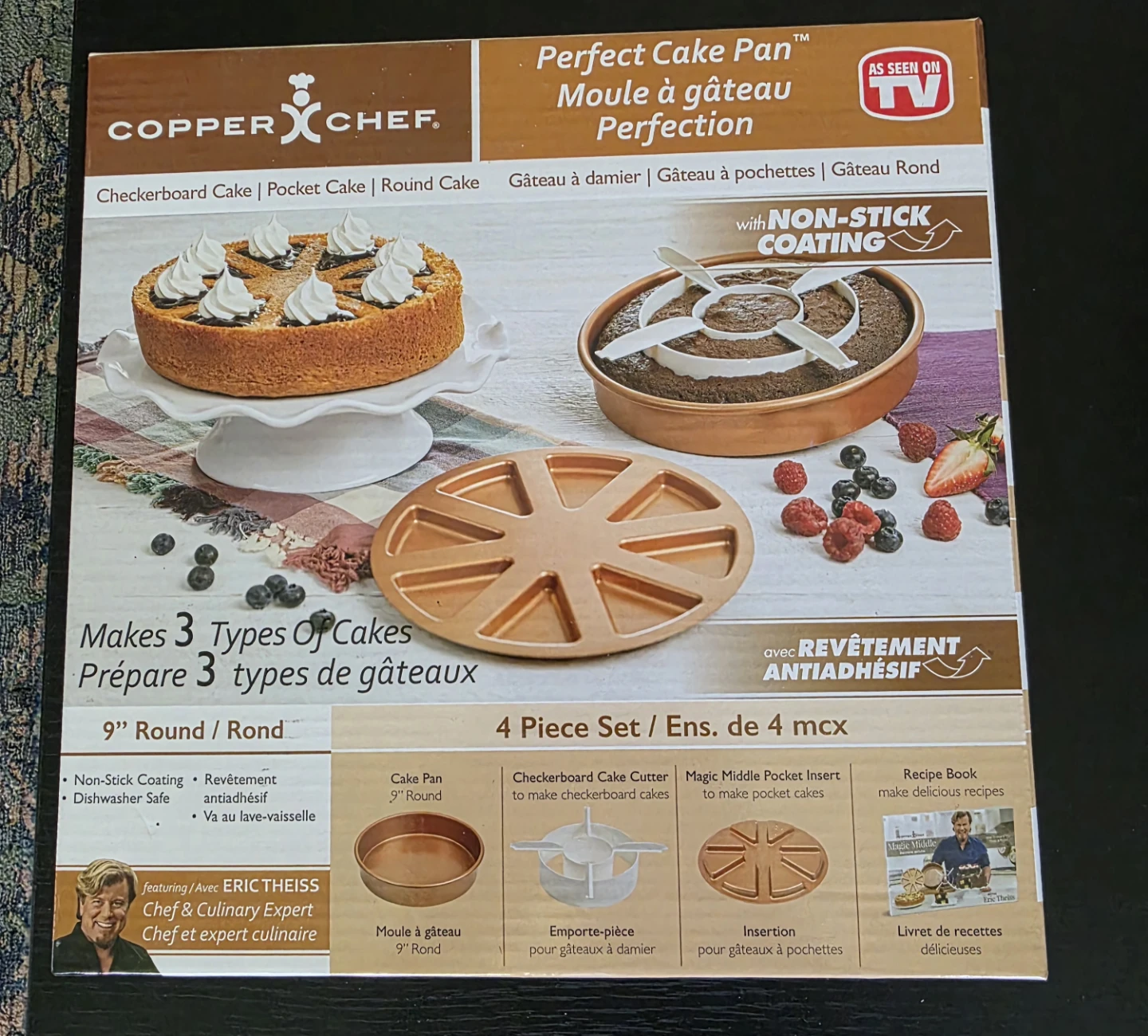 Copper Chef Perfect Cake Pan 4-Piece Set
