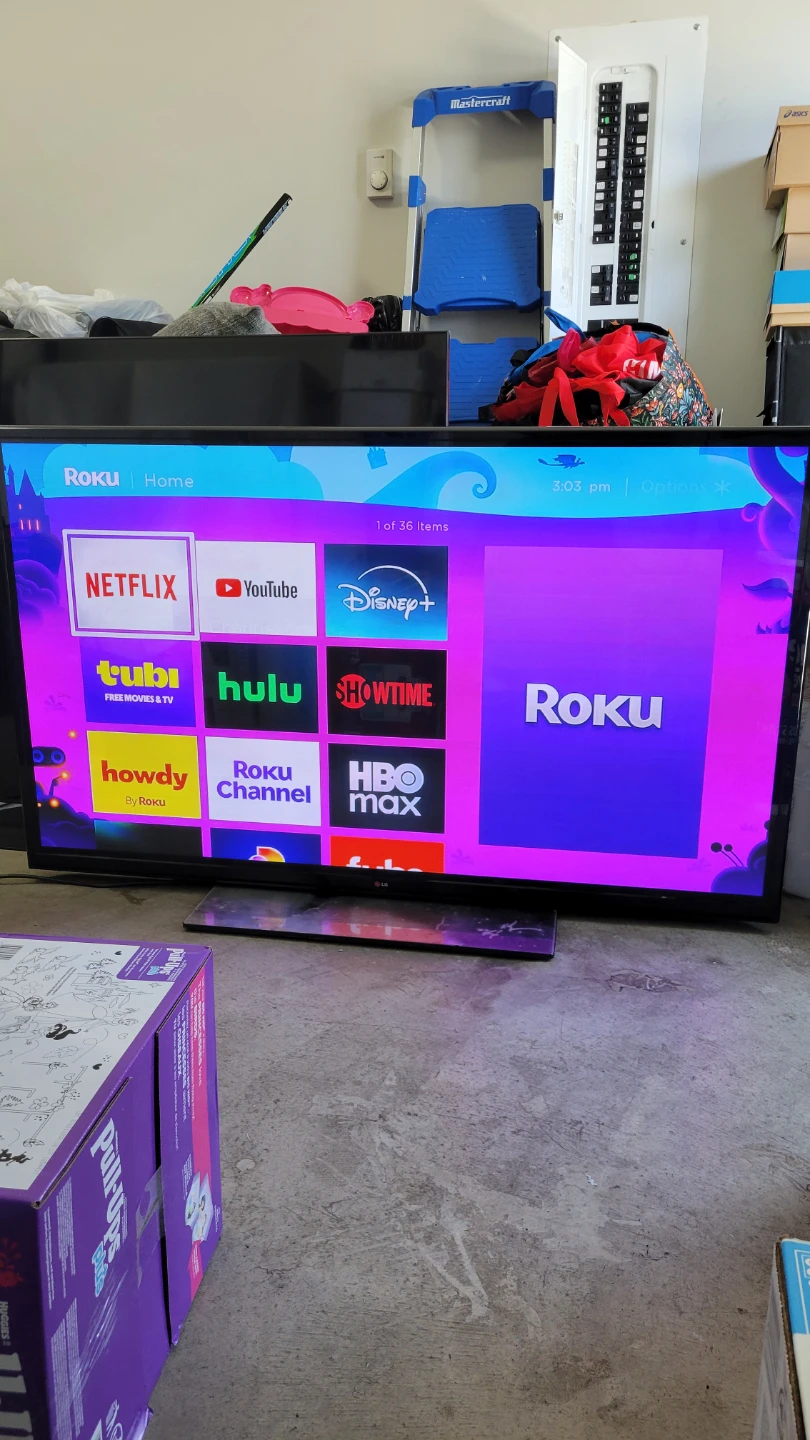 60" LG FLATSCREEN TV 1080P FULL HD w/ ROKU - photo 2