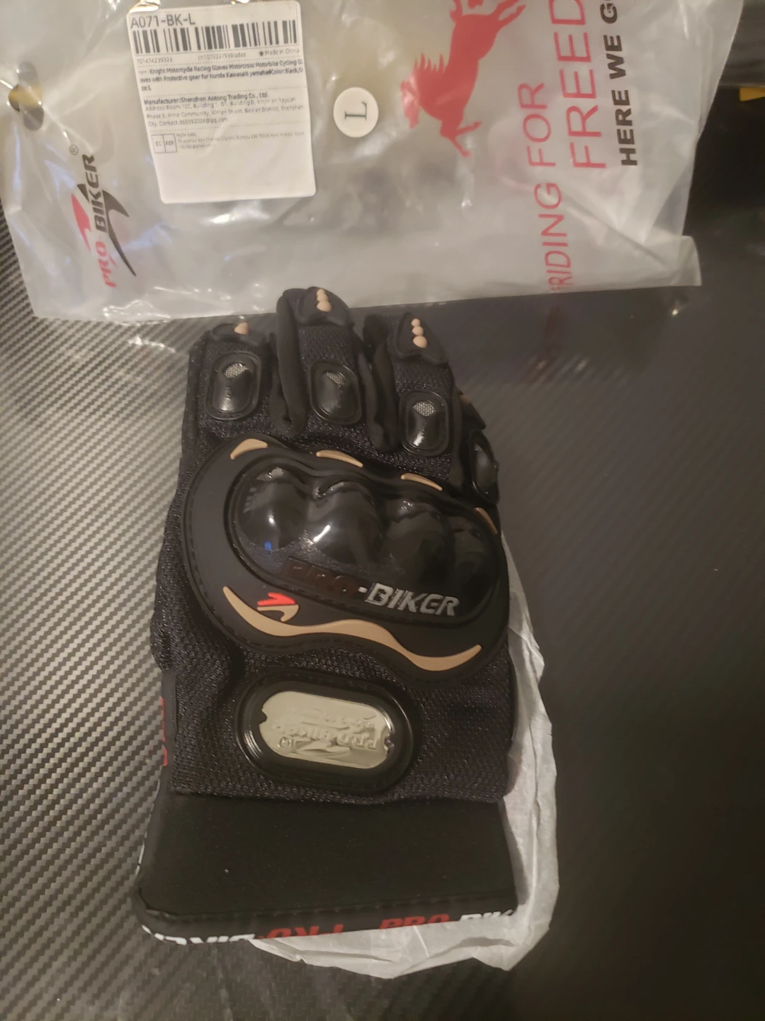 Knight Motorcycle Racing Gloves - photo 3