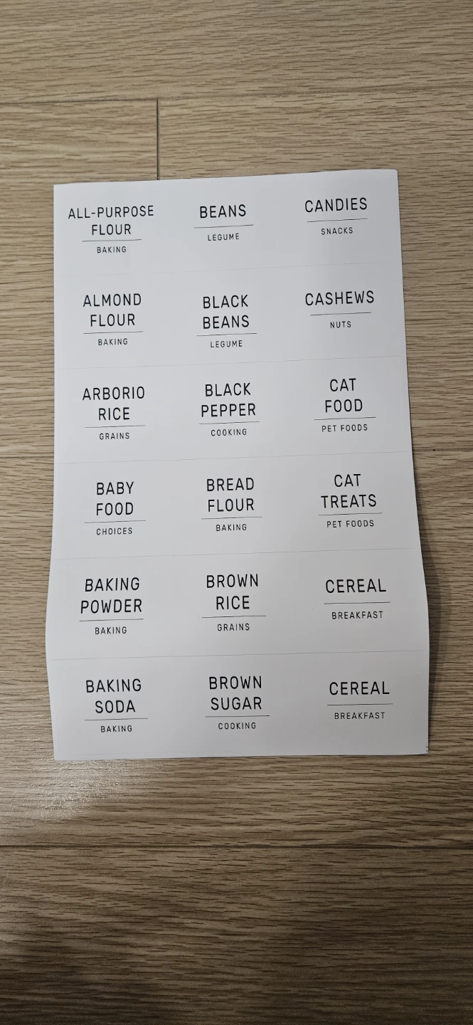 Kitchen Pantry Labels - Assorted Variety Pack - photo 2