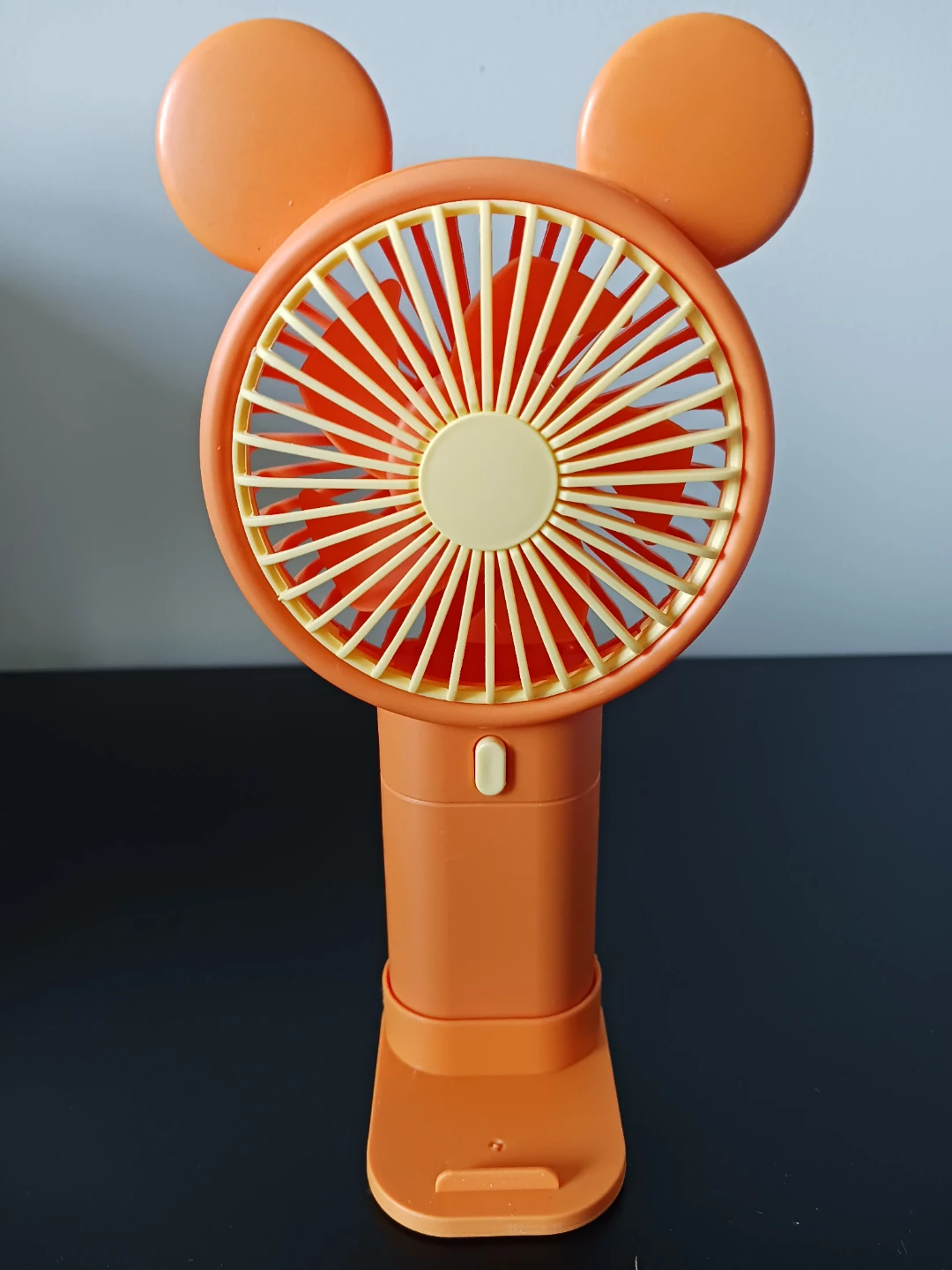 New Orange Mini Handheld Fan with Mickey Mouse Ears