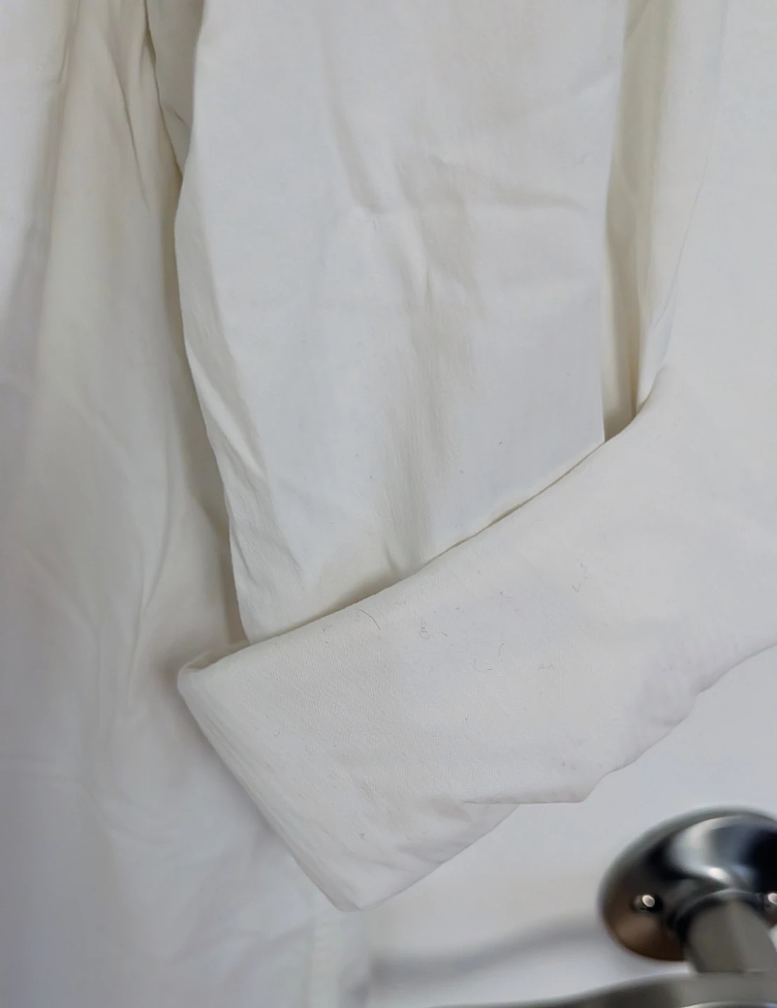 White Button-Up Shirt - Women's Medium - photo 3