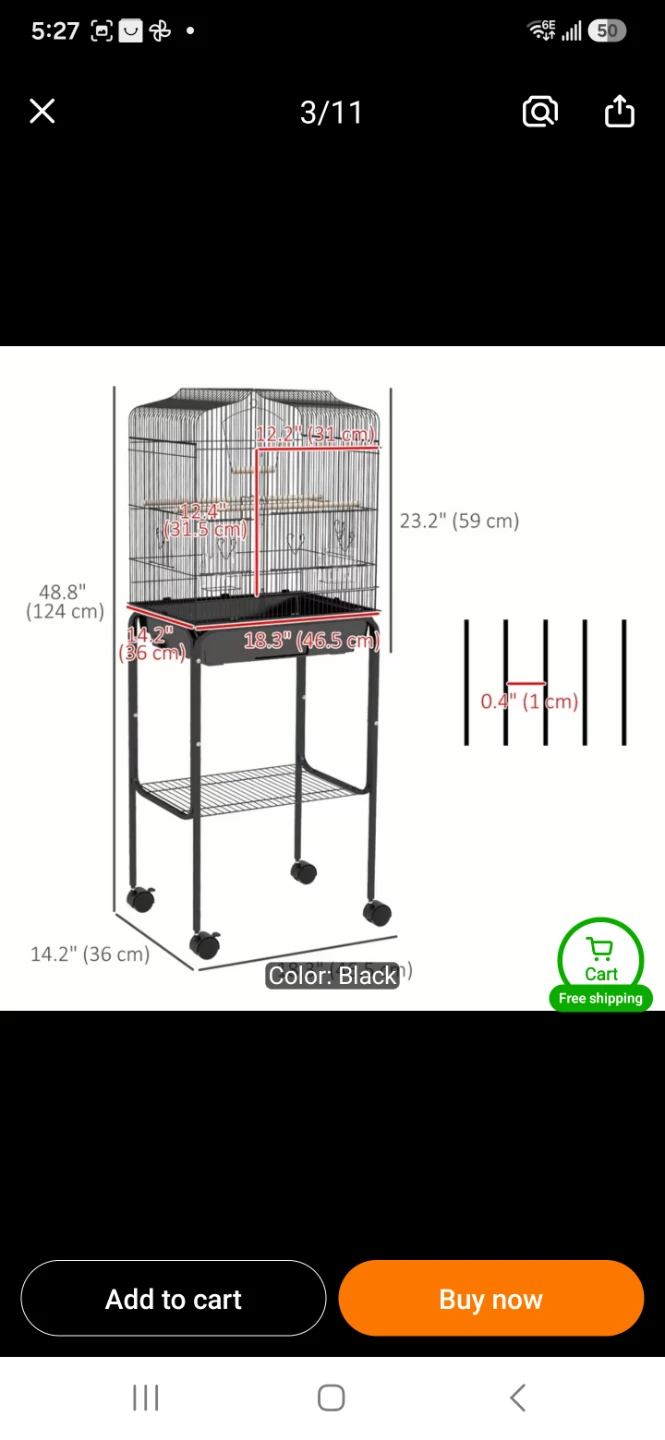 Bird cage .like new - photo 2