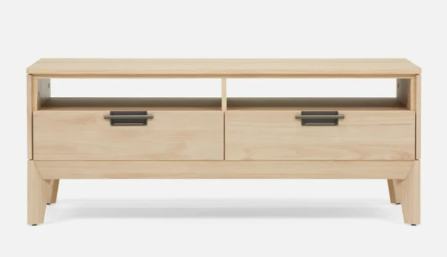 Wooden TV Stand with 2 Drawers