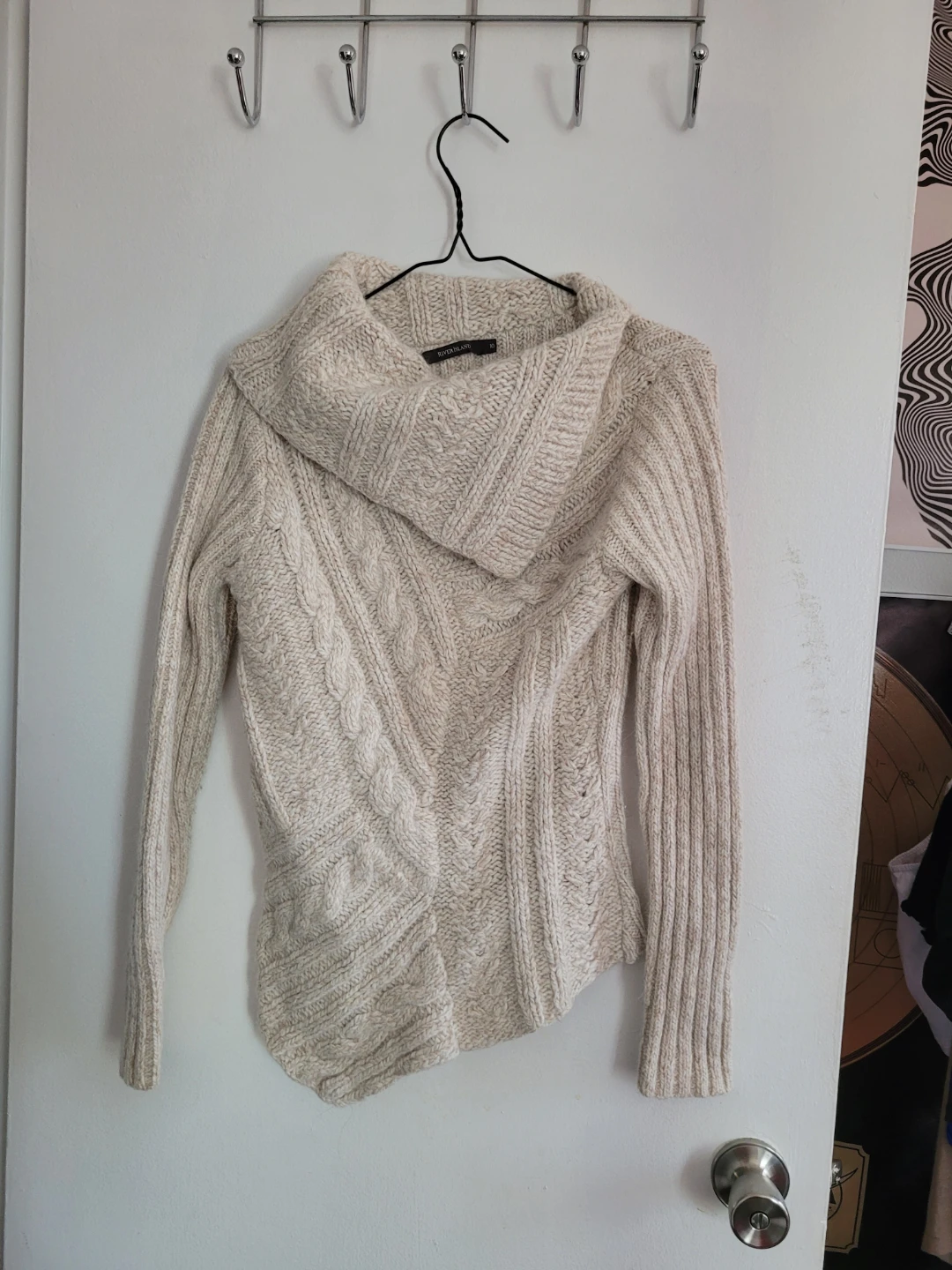 Cream Cable Knit Sweater