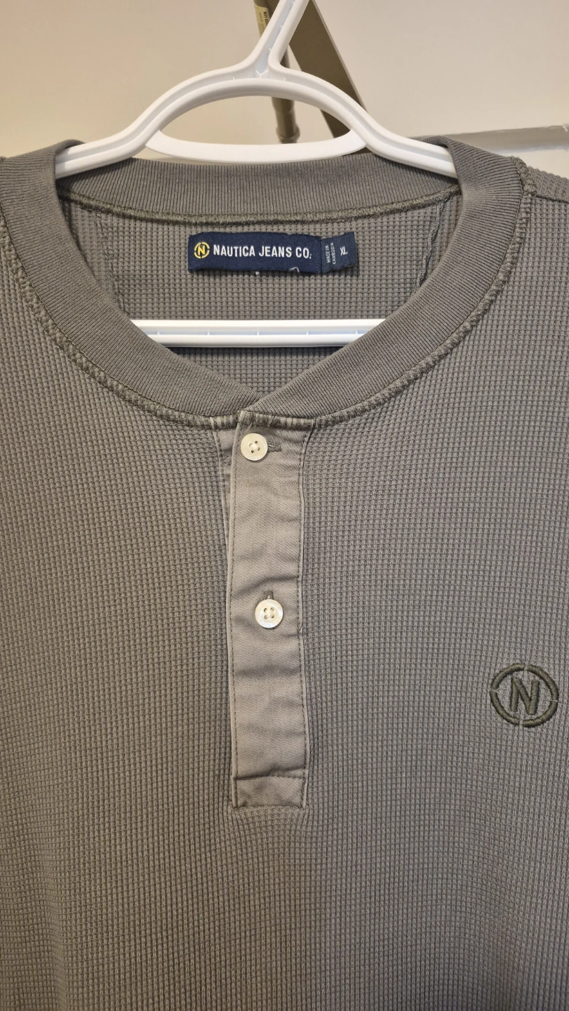 Nautica Jeans Co. Men's Henley Long Sleeve Shirt XL - photo 2