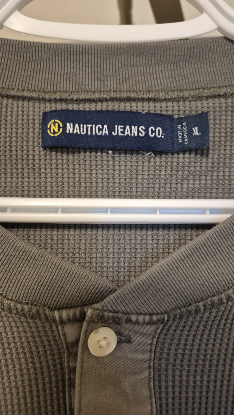 Nautica Jeans Co. Men's Henley Long Sleeve Shirt XL - photo 3