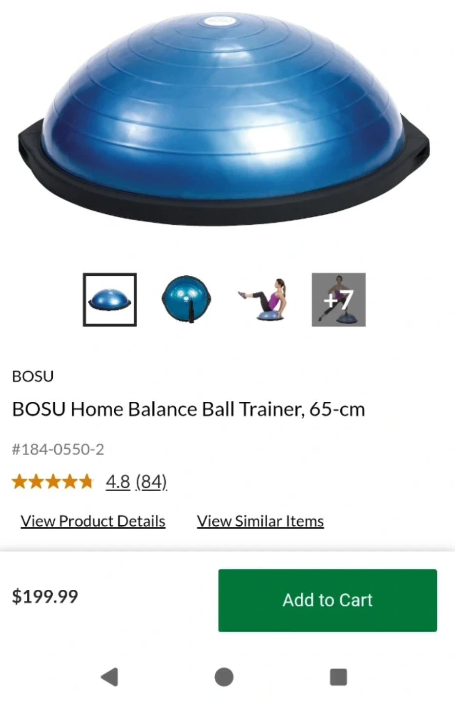 BOSU Balance Trainer with Pump and Workout DVD - photo 2