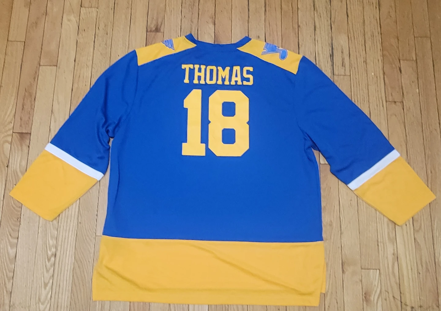 St. Louis Blues Thomas #18 NHL Hockey Jersey XL - photo 4
