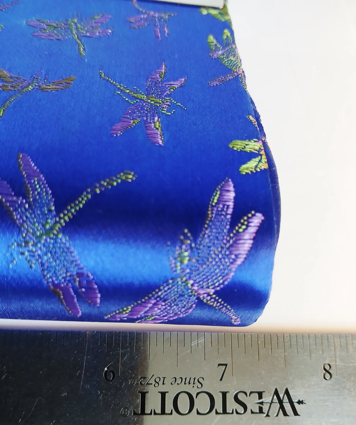 Blue Clutch Purse with Dragonfly Design - photo 3