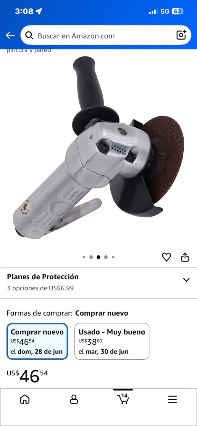 4-inch Air Angle Grinder 11000 RPM - photo 3