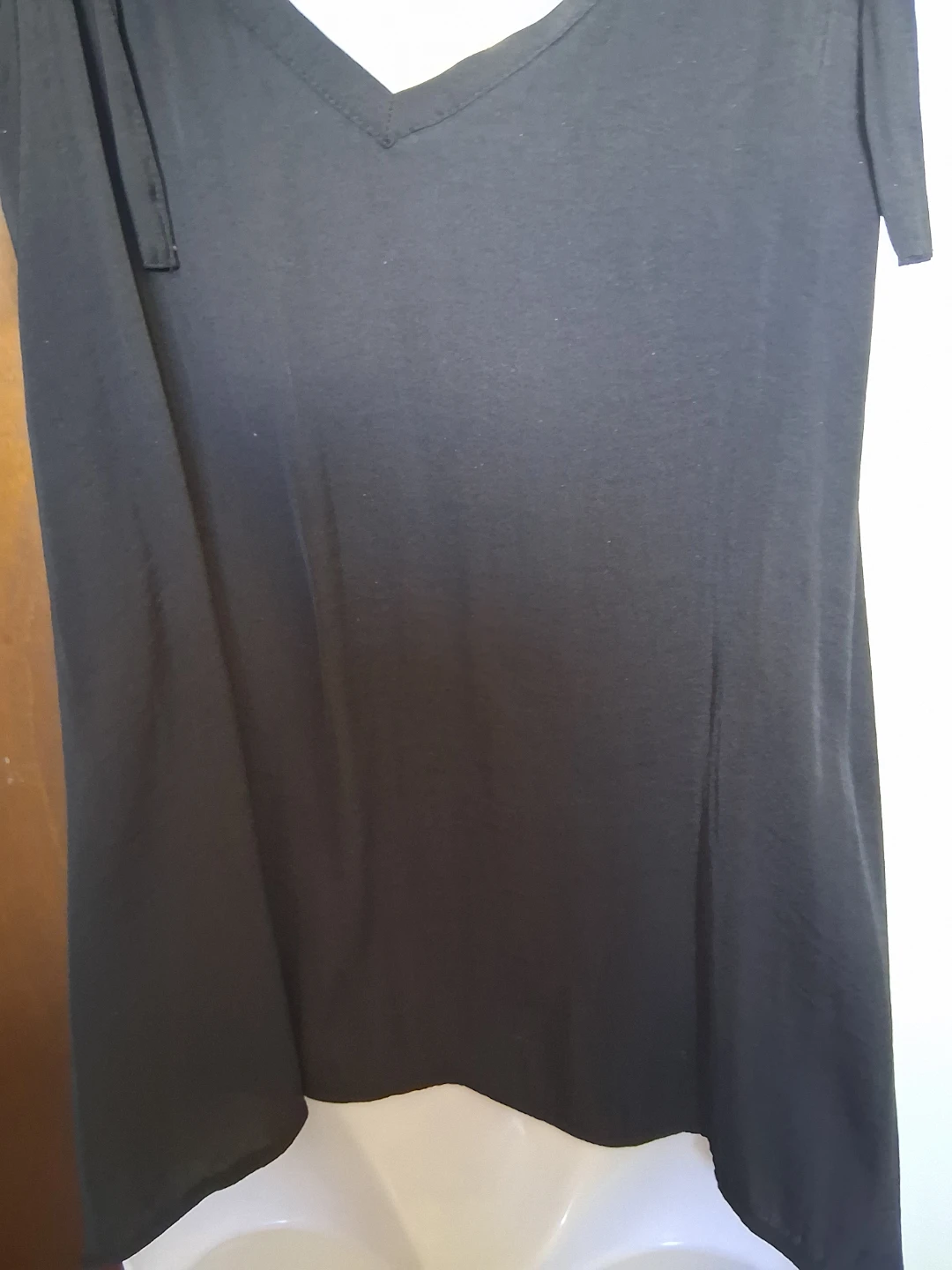 Zara Black Tie-Strap V-Neck Top - XS - photo 4
