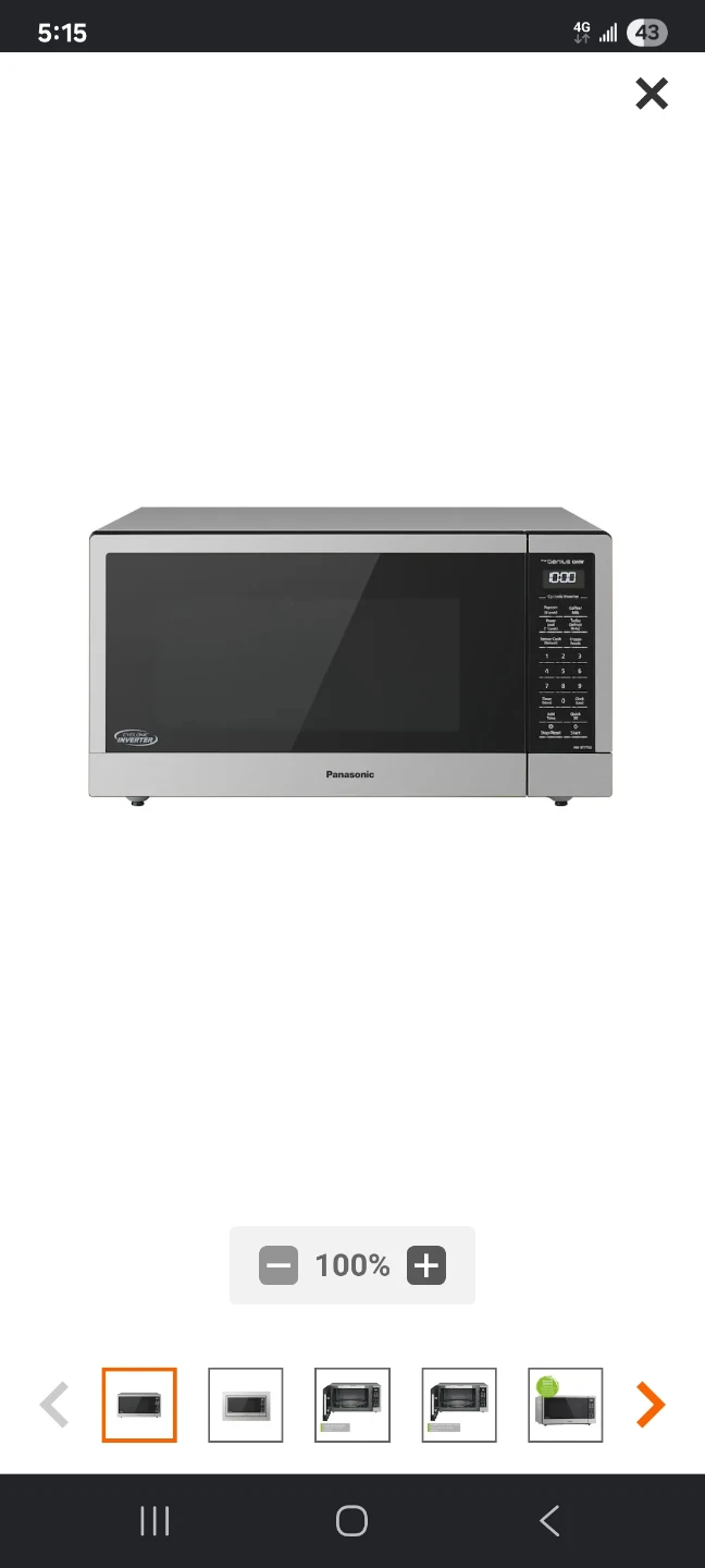 Panasonic NN-ST77LS C Microwave Oven - photo 5