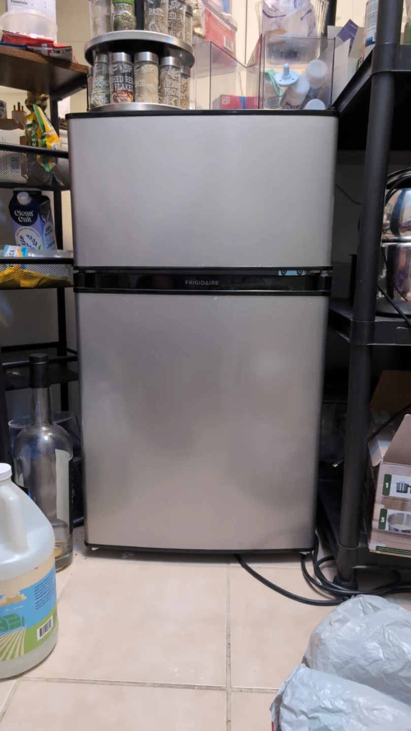Frigidaire 3.1 Cu. Ft. Mini Fridge with Freezer - Silver - photo 2