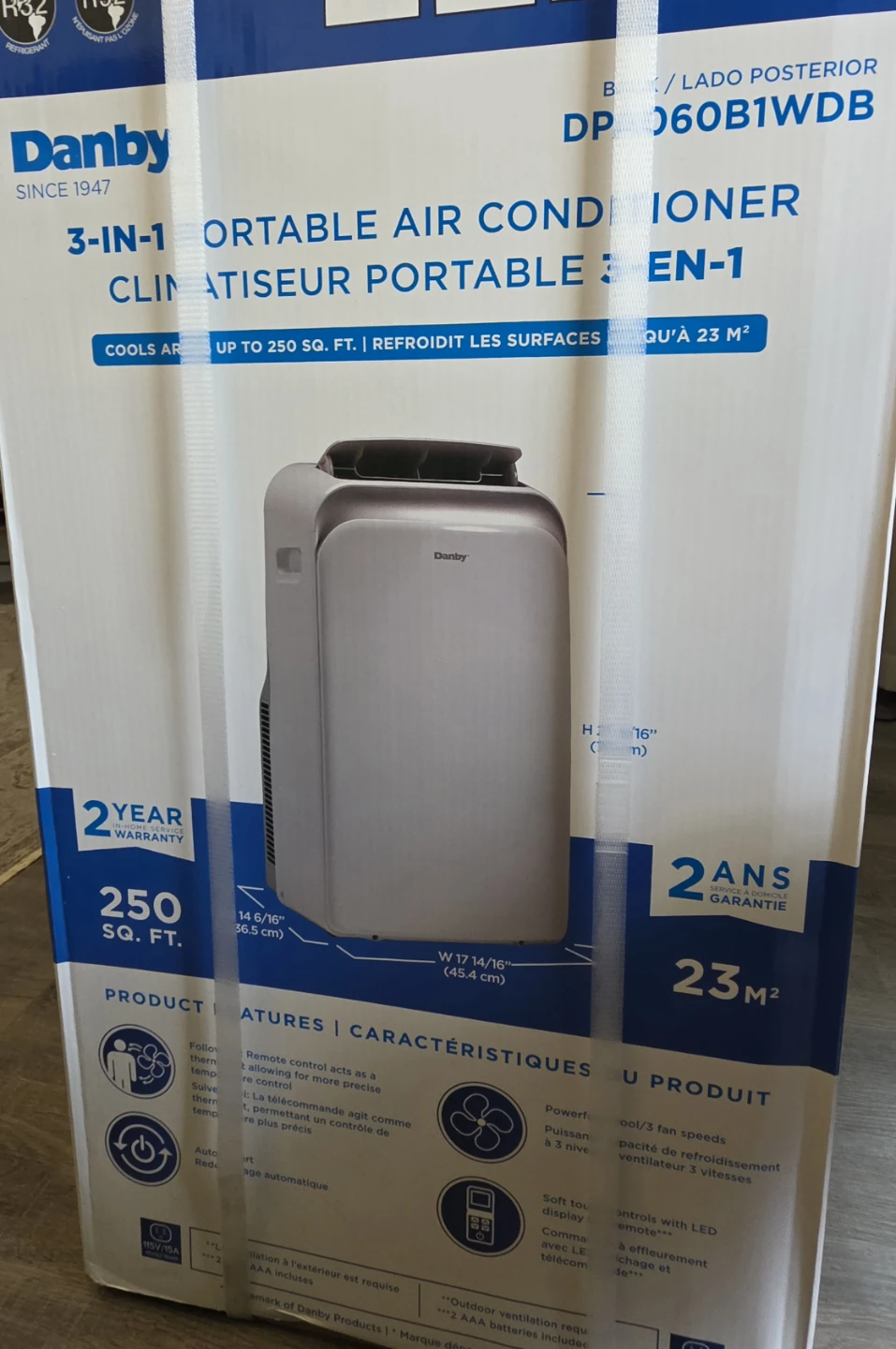 Open box - Never used - Danby DPA060B1WDB 10000 BTU - photo 3