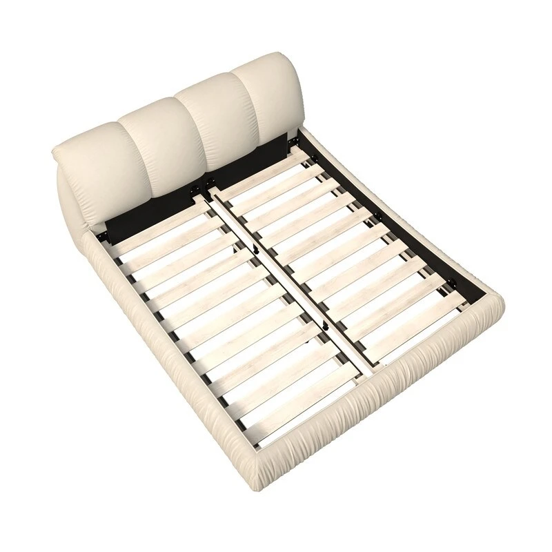 King Size Platform Bed Frame with Upholstered Headboard - photo 5