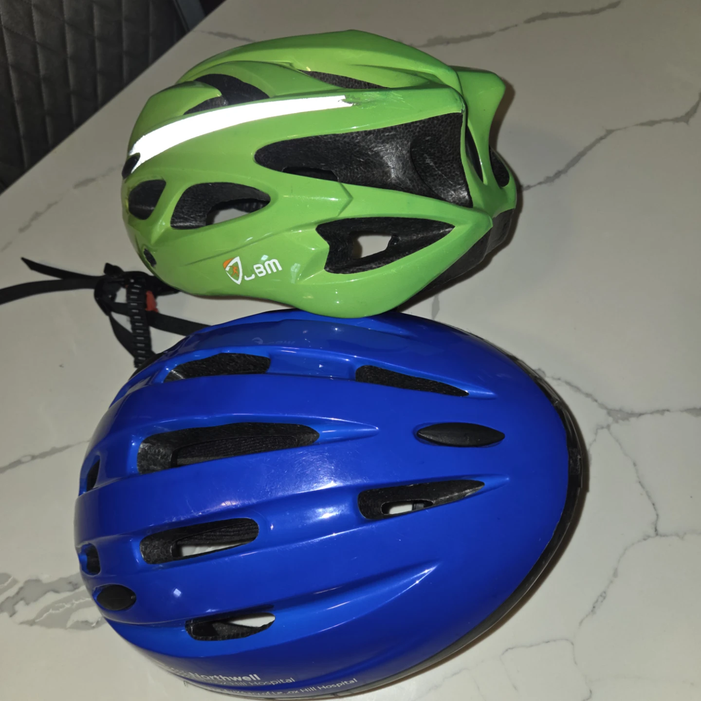 Kids Bike Helmets - Blue and Green - photo 2